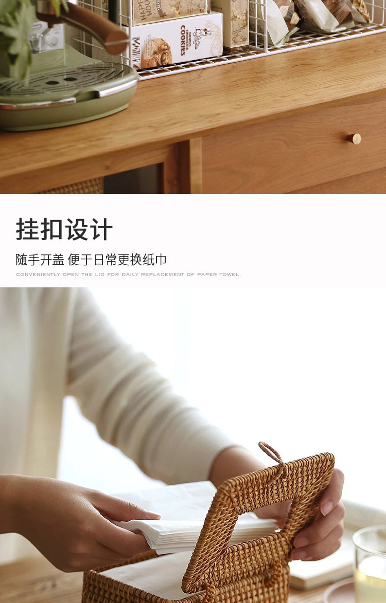 Handmade Rattan Tissue Box – Eco-Friendly Home Decor for a Cozy Living Space