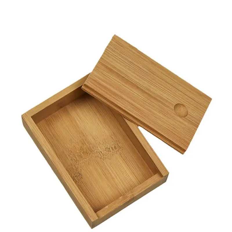 Bamboo Desktop Organizer Box – Eco-Friendly Storage Case