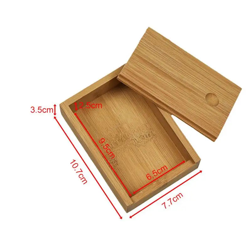 Bamboo Desktop Organizer Box – Eco-Friendly Storage Case