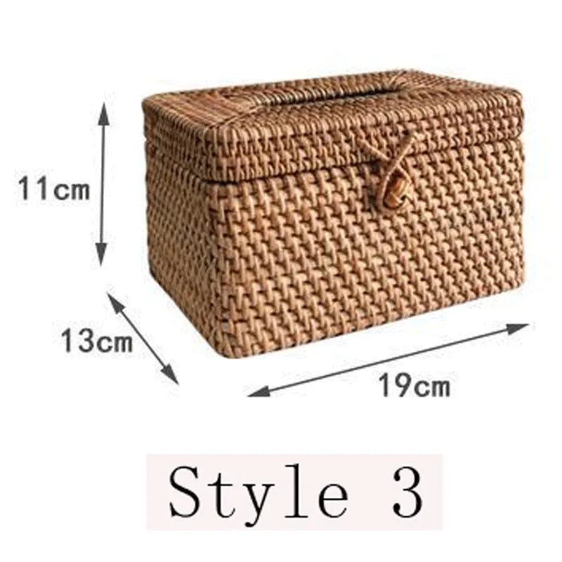 Handmade Rattan Tissue Box – Eco-Friendly Home Decor for a Cozy Living Space