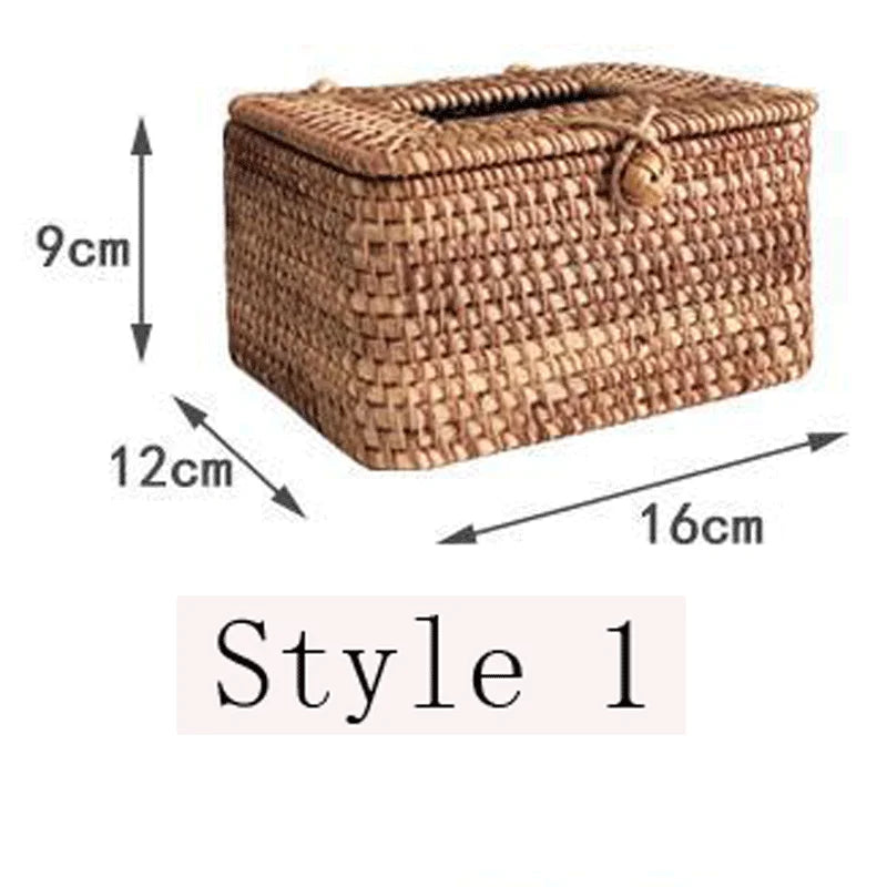 Handmade Rattan Tissue Box – Eco-Friendly Home Decor for a Cozy Living Space