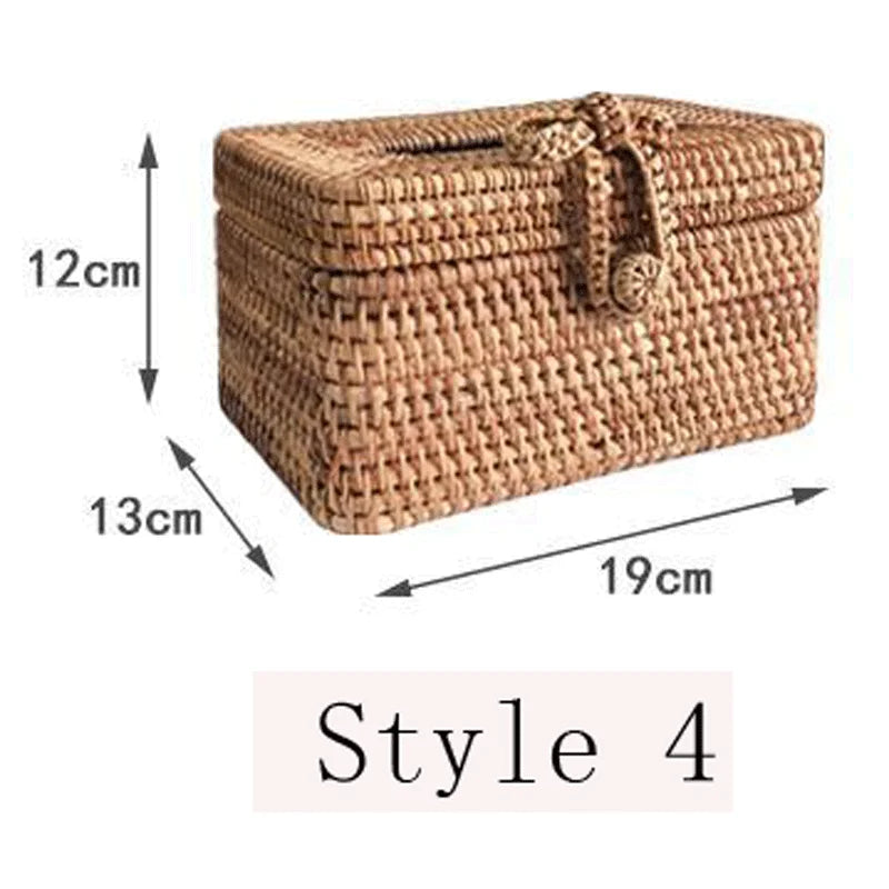 Handmade Rattan Tissue Box – Eco-Friendly Home Decor for a Cozy Living Space