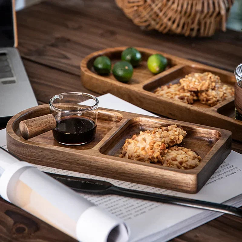 Japanese Wooden Tray – Elegant & Versatile Serving Plate