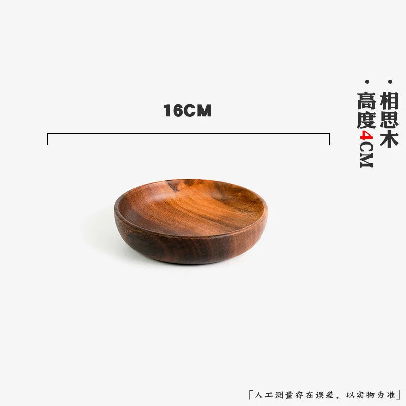 Handcrafted Wooden Bowl – Japanese Minimalist Style for Boho Dining