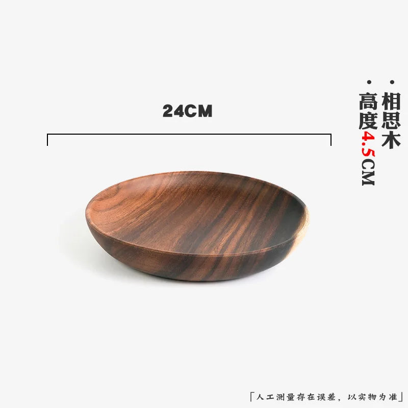 Handcrafted Wooden Bowl – Japanese Minimalist Style for Boho Dining