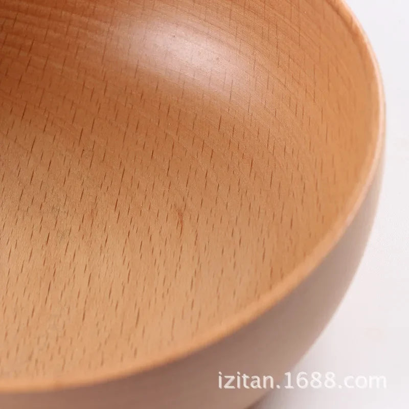 Natural Handmade Wooden Salad Bowl (Sold Individually)